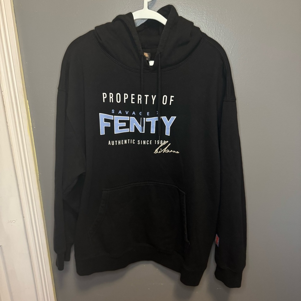 SAVAGE X FENTY Rrianna XL Limited LVII Caviar Hoodie Sweatshirt Black Super Bowl